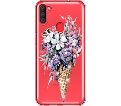 Силіконовий чохол BoxFace Samsung A115 Galaxy A11 Ice Cream Flowers (939629-rs17)