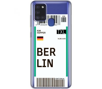 Силіконовий чохол BoxFace Samsung A217 Galaxy A21s Ticket Berrlin (40008-cc80)