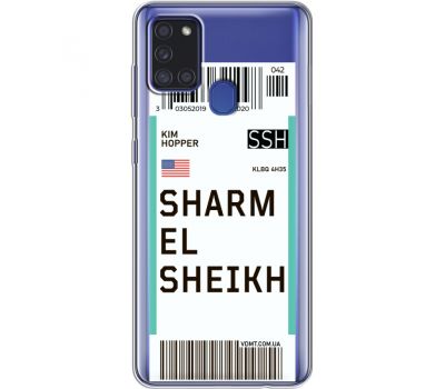 Силіконовий чохол BoxFace Samsung A217 Galaxy A21s Ticket Sharmel Sheikh (40008-cc90)