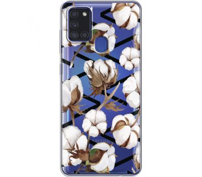 Силіконовий чохол BoxFace Samsung A217 Galaxy A21s Cotton flowers (40008-cc50)