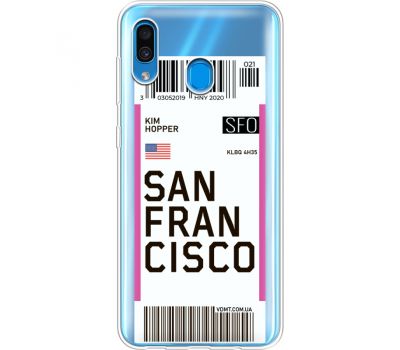 Силіконовий чохол BoxFace Samsung A305 Galaxy A30 Ticket  San Francisco (36418-cc79)
