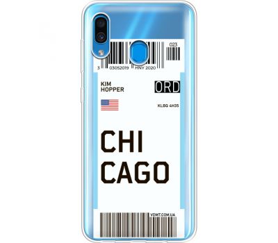 Силіконовий чохол BoxFace Samsung A305 Galaxy A30 Ticket Chicago (36418-cc82)