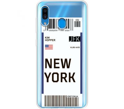 Силіконовий чохол BoxFace Samsung A305 Galaxy A30 Ticket New York (36418-cc84)