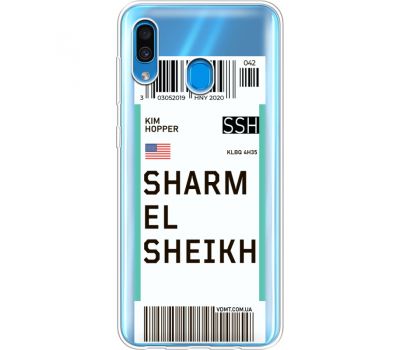 Силіконовий чохол BoxFace Samsung A305 Galaxy A30 Ticket Sharmel Sheikh (36418-cc90)
