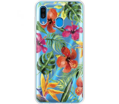 Силіконовий чохол BoxFace Samsung A305 Galaxy A30 Tropical Flowers (36418-cc43)