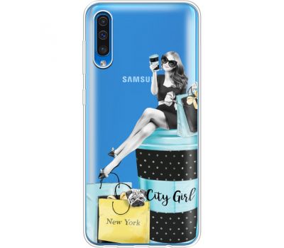 Силіконовий чохол BoxFace Samsung A505 Galaxy A50 City Girl (36420-cc56)