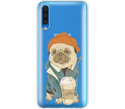 Силіконовий чохол BoxFace Samsung A505 Galaxy A50 Dog Coffeeman (36420-cc70)