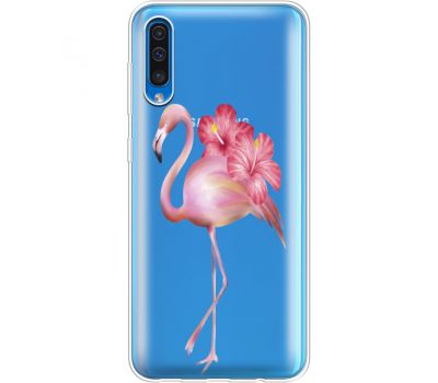 Силіконовий чохол BoxFace Samsung A505 Galaxy A50 Floral Flamingo (36420-cc12)