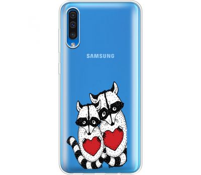 Силіконовий чохол BoxFace Samsung A505 Galaxy A50 Raccoons in love (36420-cc29)