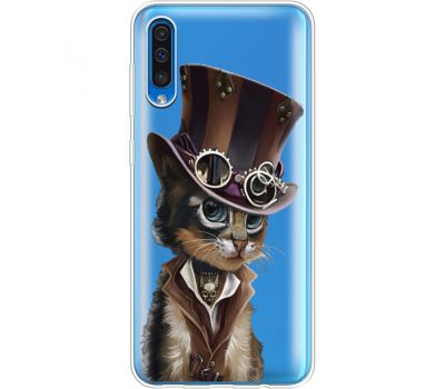 Силіконовий чохол BoxFace Samsung A505 Galaxy A50 Steampunk Cat (36420-cc39)