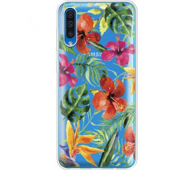 Силіконовий чохол BoxFace Samsung A505 Galaxy A50 Tropical Flowers (36420-cc43)