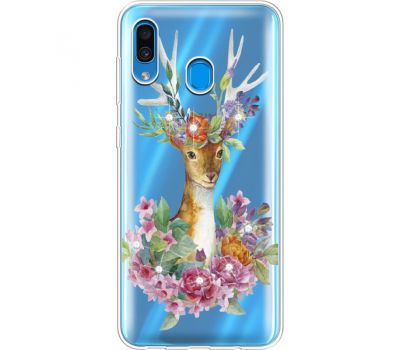 Силіконовий чохол BoxFace Samsung A305 Galaxy A30 Deer with flowers (936418-rs5)