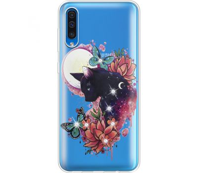 Силіконовий чохол BoxFace Samsung A505 Galaxy A50 Cat in Flowers (936420-rs10)