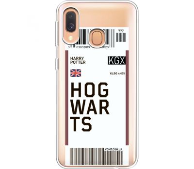 Силіконовий чохол BoxFace Samsung A405 Galaxy A40 Ticket Hogwarts (36708-cc91)