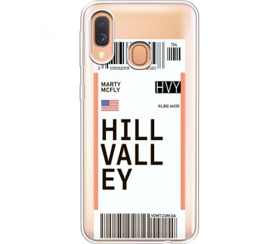 Силіконовий чохол BoxFace Samsung A405 Galaxy A40 Ticket Hill Valley (36708-cc94)