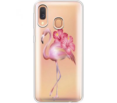 Силіконовий чохол BoxFace Samsung A405 Galaxy A40 Floral Flamingo (36708-cc12)