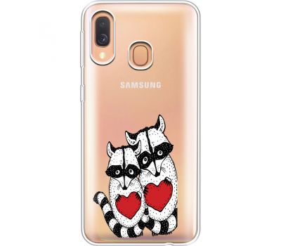 Силіконовий чохол BoxFace Samsung A405 Galaxy A40 Raccoons in love (36708-cc29)