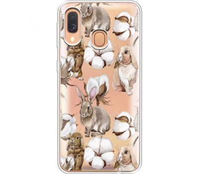 Силіконовий чохол BoxFace Samsung A405 Galaxy A40 Cotton and Rabbits (36708-cc49)