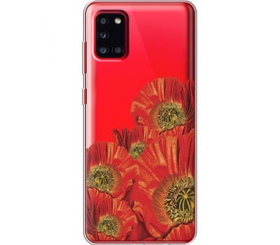 Силіконовий чохол BoxFace Samsung A315 Galaxy A31 Red Poppies (39471-cc44)