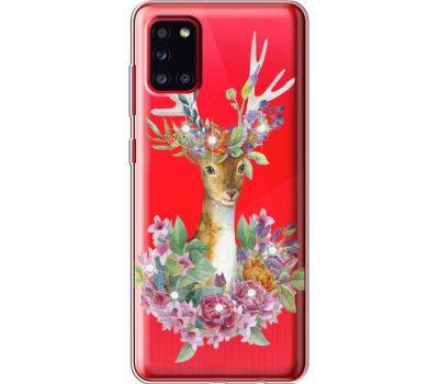 Силіконовий чохол BoxFace Samsung A315 Galaxy A31 Deer with flowers (939471-rs5)