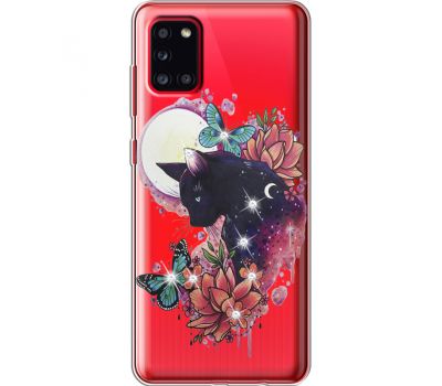 Силіконовий чохол BoxFace Samsung A315 Galaxy A31 Cat in Flowers (939471-rs10)