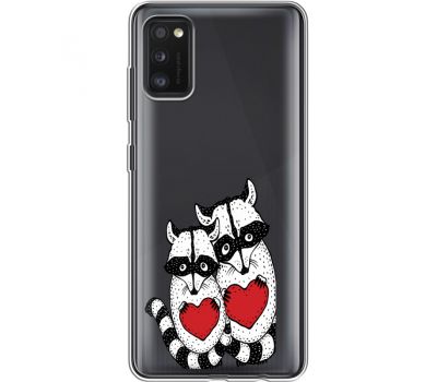 Силіконовий чохол BoxFace Samsung A415 Galaxy A41 Raccoons in love (39756-cc29)