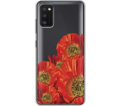 Силіконовий чохол BoxFace Samsung A415 Galaxy A41 Red Poppies (39756-cc44)