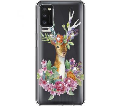 Силіконовий чохол BoxFace Samsung A415 Galaxy A41 Deer with flowers (939756-rs5)