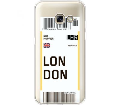 Силіконовий чохол BoxFace Samsung A320 Galaxy A3 2017 Ticket London (35989-cc83)