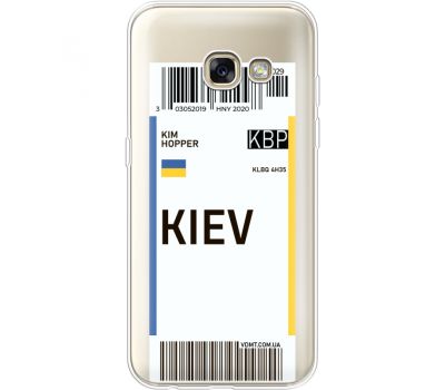 Силіконовий чохол BoxFace Samsung A320 Galaxy A3 2017 Ticket Kiev (35989-cc88)