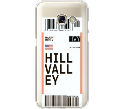 Силіконовий чохол BoxFace Samsung A320 Galaxy A3 2017 Ticket Hill Valley (35989-cc94)