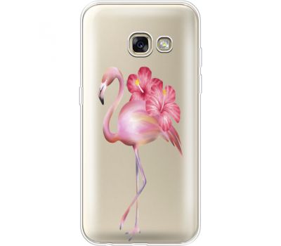 Силіконовий чохол BoxFace Samsung A320 Galaxy A3 2017 Floral Flamingo (35989-cc12)