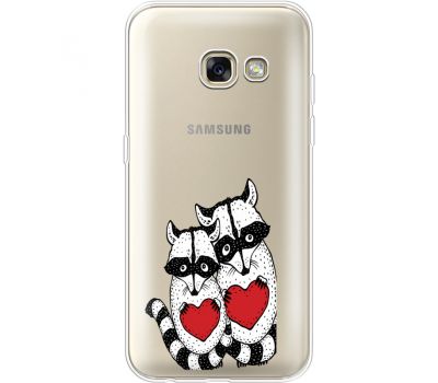 Силіконовий чохол BoxFace Samsung A320 Galaxy A3 2017 Raccoons in love (35989-cc29)