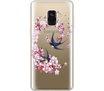 Силіконовий чохол BoxFace Samsung A530 Galaxy A8 (2018) Swallows and Bloom (935014-rs4)