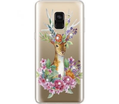 Силіконовий чохол BoxFace Samsung A530 Galaxy A8 (2018) Deer with flowers (935014-rs5)