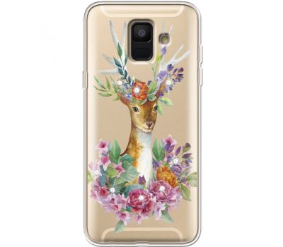 Силіконовий чохол BoxFace Samsung A600 Galaxy A6 2018 Deer with flowers (935015-rs5)