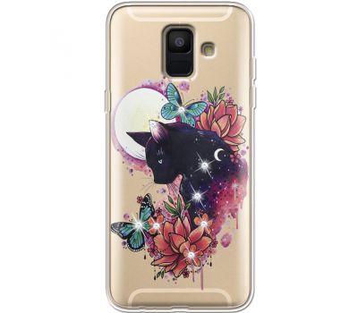 Силіконовий чохол BoxFace Samsung A600 Galaxy A6 2018 Cat in Flowers (935015-rs10)