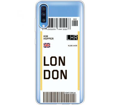 Силіконовий чохол BoxFace Samsung A705 Galaxy A70 Ticket London (36861-cc83)