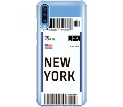 Силіконовий чохол BoxFace Samsung A705 Galaxy A70 Ticket New York (36861-cc84)