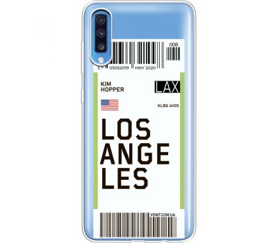 Силіконовий чохол BoxFace Samsung A705 Galaxy A70 Ticket Los Angeles (36861-cc85)
