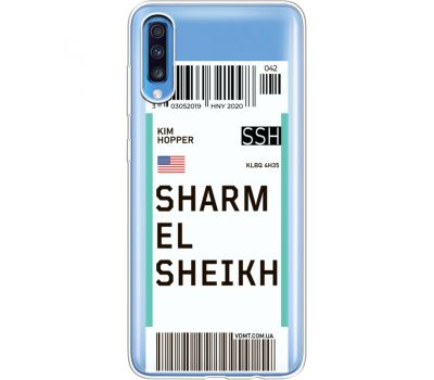 Силіконовий чохол BoxFace Samsung A705 Galaxy A70 Ticket Sharmel Sheikh (36861-cc90)