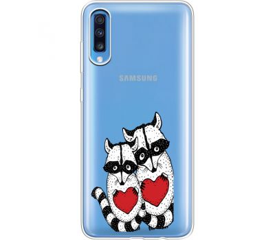 Силіконовий чохол BoxFace Samsung A705 Galaxy A70 Raccoons in love (36861-cc29)