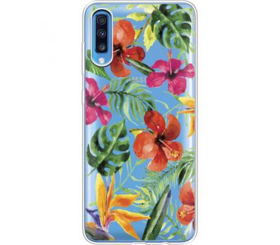 Силіконовий чохол BoxFace Samsung A705 Galaxy A70 Tropical Flowers (36861-cc43)