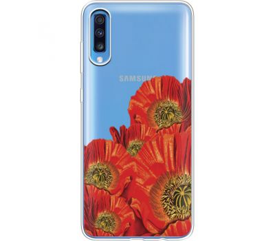 Силіконовий чохол BoxFace Samsung A705 Galaxy A70 Red Poppies (36861-cc44)