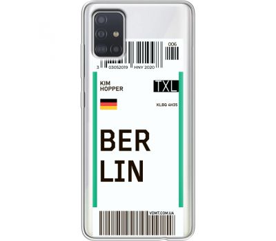Силіконовий чохол BoxFace Samsung A515 Galaxy A51 Ticket Berrlin (38809-cc80)