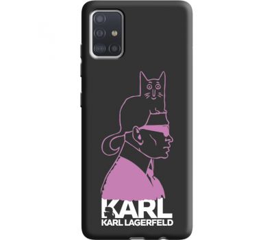 Силіконовий чохол BoxFace Samsung A515 Galaxy A51 Pink Karl (38947-bk40)