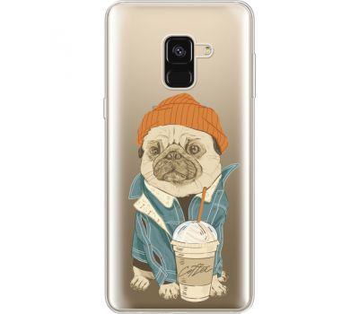 Силіконовий чохол BoxFace Samsung A530 Galaxy A8 (2018) Dog Coffeeman (35014-cc70)