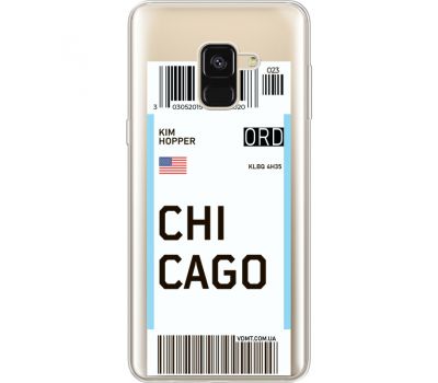 Силіконовий чохол BoxFace Samsung A530 Galaxy A8 (2018) Ticket Chicago (35014-cc82)