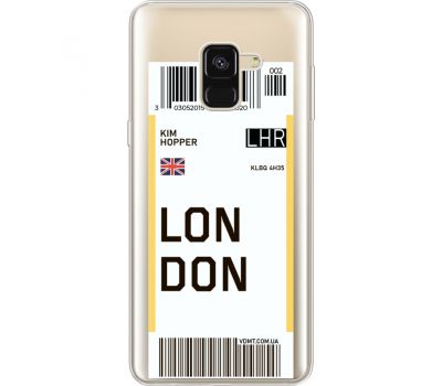 Силіконовий чохол BoxFace Samsung A530 Galaxy A8 (2018) Ticket London (35014-cc83)