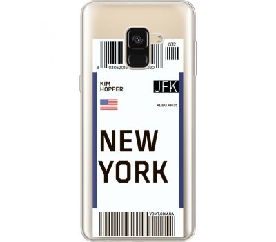 Силіконовий чохол BoxFace Samsung A530 Galaxy A8 (2018) Ticket New York (35014-cc84)